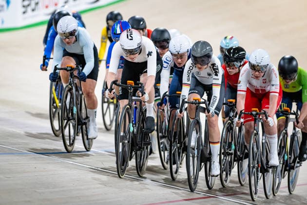 LEU Lorena: UEC Track cycling, Rad, Radsport, Bahnrad, Bahn European Championships Konya 2026 LEU Lorena ( SUI ) Switzerland Querformat - quer - horizontal - Landscape - Event Veranstaltung: UEC Track Cycling European Championships 2026 - Category Kategorie: Cycling - Track Cycling European Championships - Location Ort: Asia - Turkey - Türkiye - Konya - Discipline: Elimination Race - Category: Elite Women - Distance: ... m - Date Datum: 02.02.2026 Monday Day 2 -