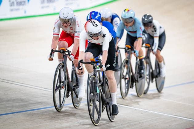 LEU Lorena: UEC Track cycling, Rad, Radsport, Bahnrad, Bahn European Championships Konya 2026 LEU Lorena ( SUI ) Switzerland Querformat - quer - horizontal - Landscape - Event Veranstaltung: UEC Track Cycling European Championships 2026 - Category Kategorie: Cycling - Track Cycling European Championships - Location Ort: Asia - Turkey - Türkiye - Konya - Discipline: Elimination Race - Category: Elite Women - Distance: ... m - Date Datum: 02.02.2026 Monday Day 2 -