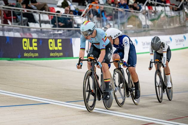 KOPECKY Lotte: UEC Track cycling, Rad, Radsport, Bahnrad, Bahn European Championships Konya 2026 KOPECKY Lotte ( BEL ) Belgium Querformat - quer - horizontal - Landscape - Event Veranstaltung: UEC Track Cycling European Championships 2026 - Category Kategorie: Cycling - Track Cycling European Championships - Location Ort: Asia - Turkey - Türkiye - Konya - Discipline: Elimination Race - Category: Elite Women - Distance: ... m - Date Datum: 02.02.2026 Monday Day 2 -