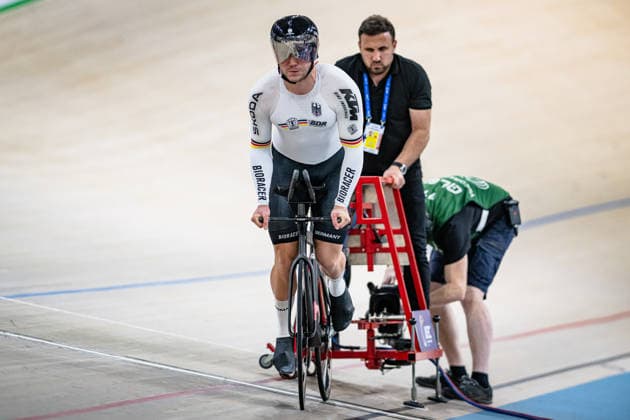 DÖRNBACH Maximilian: UEC Track cycling, Rad, Radsport, Bahnrad, Bahn European Championships Konya 2026 DÖRNBACH Maximilian ( GER ) Germany Querformat - quer - horizontal - Landscape - Event Veranstaltung: UEC Track Cycling European Championships 2026 - Category Kategorie: Cycling - Track Cycling European Championships - Location Ort: Asia - Turkey - Türkiye - Konya - Discipline: Individual Time Trail - Category: Elite Men - Distance: 1000 m - Date Datum: 02.02.2026 Monday Day 2 -