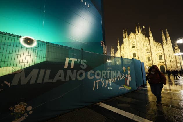 General view, FEBRUARY 2, 2026 : Milano Cortina 2026 Olympic Winter games, Winterspiele,Spiele, Summer games at the Duomo in Milan, Italy. Noxthirdxpartyxsales  aflo_318327405