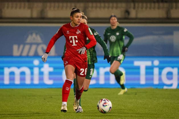 Wolfsburg, Deutschland 02. Februar 2026: 1. BL - Frauen - 2025 2026 - VfL Wolfsburg vs. 1. FC Köln Im Bild: Martyna Wiankowska (FC) DFB regulations prohibit any use of photographs as image sequences and or quasi-video AOK Stadion Niedersachsen Copyright: xFotostandx xFantinix