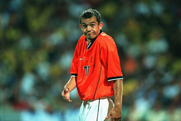 Brazil V Netherlands, FIFA World Cup, WM, Weltmeisterschaft, Fussball Finals 1998 Semi-Final Phillip Cocu of Holland reacts during the FIFA World Cup Finals 1998 Semi-Final match between Brazil and Holland at Stade Velodrome on July 7, 1998 in Marseille, France. Marseille Stade Velodrome France France Copyright: xAllstarxPicturexLibraryxLtdx