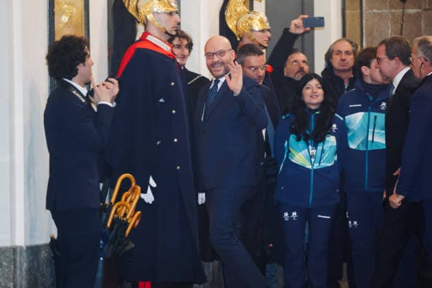 Milan, The opening of the 145th IOC International Olympic Committee session during the XXV Olympic Winter games, Winterspiele,Spiele, Summer games Milan-Cortina 2026 at the Teatro alla Scala. Pictured: Lorenzo Fontana President of the Italian Chamber of Deputies  Copyright: xAlessandroxBremecx xipa-agency.netx xx IPA_Agency_IPA70900907  Copyright: xIMAGO AlessandroxBremecx xipa-agency.netx xIMAGO IndependentxPhotoxAgencyxInt.x IPA_Agency_IPA70900907