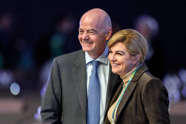 260203 Gianni Infantino and Kolinda Grabar-Kitarovic at a IOC Session during day -3 of the 2026 Winter Olympics on February 3, 2026 in Milan. Photo: Carl Sandin BILDBYRAN kod CS CS0844 Olympic Games, Olympische Spiele, Olympia, OS olympics winter olympics os ol olympiska spel vinter-os olympiske leker milano cortina 2026 milan cortina 2026 milano cortina 2026 olympic games milano cortina 2026 winter olympic games milano cortina-os milano cortina-ol vinter-ol -3 Internationella olympiska kommittÃ n International Olympic Committee bbeng *** 260203 Gianni Infantino and Kolinda Grabar Kitarovic at a IOC Session during day 3 of the 2026 Winter Olympics on February 3, 2026 in Milan Photo Carl Sandin BILDBYRAN code CS CS0844 olympic games olympics winter olympics os ol olympic games winter os olympic games milano cortina 2026 milan cortina 2026 milano cortina 2026 olympic games milano cortina 2026 winter olympic games milano cortina os milano cortina ol winter ol 3 International Olympic Committee bbeng  Copyright: CARLxSANDIN BB260203CS032