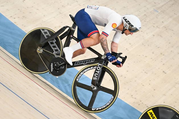 2026 UEC Track Elite European Championships Picture by Olly Hassell SWpix.com - 03 02 2026 - Cycling - 2026 UEC Track Elite European Championships - Konya Velodrome, Konya, Türkiye - Men s Scratch Race Qualifying - William Tidball (Great Britain) Copyright: x xSWpix.comx(t axPhotographyxHubxLtd)xOllyxHassell SWpix.comx SWP-3177-0469
