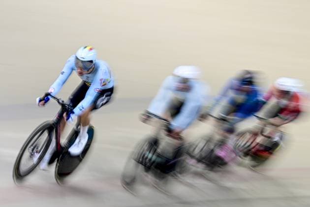 Belgian Noah Vandenbranden pictured in action during the men s Scratch qualifications on day 3 of the 2026 UEC Track Elite European Championships, in Konya, Turkey, Tuesday 03 February 2026. The European Championships take place from 01 to 05 February 2026. DIRKxWAEM  x160684268x
