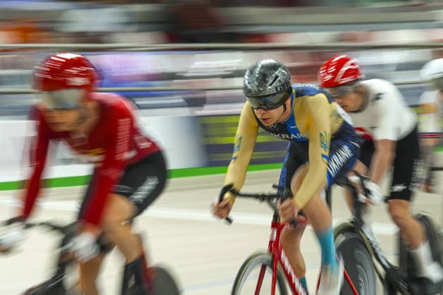 2026 UEC Track cycling, Rad, Radsport, Bahnrad, Bahn European Championships KONYA, TURKIYE - FEBRUARY 3: Cyclists compete in the men’s scratch race during the third day of the 2026 UEC Track Cycling European Championships organized by the Turkish Cycling Federation and the European Cycling Union at the Konya Olympic Velodrome in Konya, Turkiye, on February 3, 2026. Dilara Irem Sancar Anadolu Konya Turkey. Editorial use only. Please get in touch for any other usage.  Copyright: x2026xAnadoluxDilaraxIremxSancarx