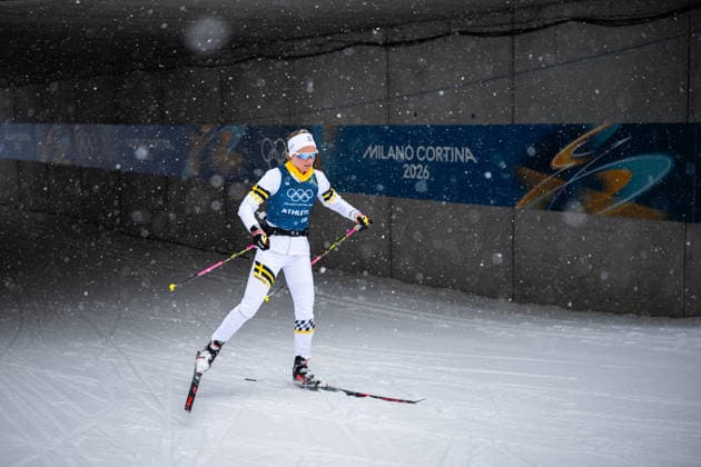 260203 Emma Ribom of Sweden at a Cross-Country Skiing training session during day -3 of the 2026 Winter Olympics on February 3, 2026 in Val di Fiemme. Photo: Maxim ThorÃ BILDBYRAN kod MT MT0949 skidor cross-country skiing langrenn Olympic Games, Olympische Spiele, Olympia, OS olympics winter olympics os ol olympiska spel vinter-os olympiske leker milano cortina 2026 milan cortina 2026 milano cortina 2026 olympic games milano cortina 2026 winter olympic games milano cortina-os milano cortina-ol vinter-ol -3 bbeng träning training sverige *** 260203 Emma Ribom of Sweden at a Cross Country Skiing training session during day 3 of the 2026 Winter Olympics on February 3, 2026 in Val di Fiemme Photo Maxim ThorÃ BILDBYRAN kod MT MT0949 skidor cross country skiing langrenn olympic games olympics winter olympics os ol olympiska spel vinter os olympiske leker milano cortina 2026 milan cortina 2026 milano cortina 2026 olympic games milano cortina 2026 winter olympic games milano cortina os milano cortina ol vinter ol 3 bbeng träning training sverige  Copyright: MAXIMxTHORE BB260203MT027