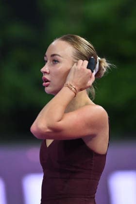 Transylvania Open 2026 - WTA, Tennis Damen 250 Tournament - Day 4 - Anastasia Potapova v Lucia Bronzetti Anastasia Potapova of Austria competes in the first round of the Transylvania Open 2026, a WTA250 Tournament, against Lucia Bronzetti of Italy, at BT Arena in Cluj-Napoca, Romania, on February 23, 2026. Alex Nicodim Imago Images Copyright: xAlexxNicodimx