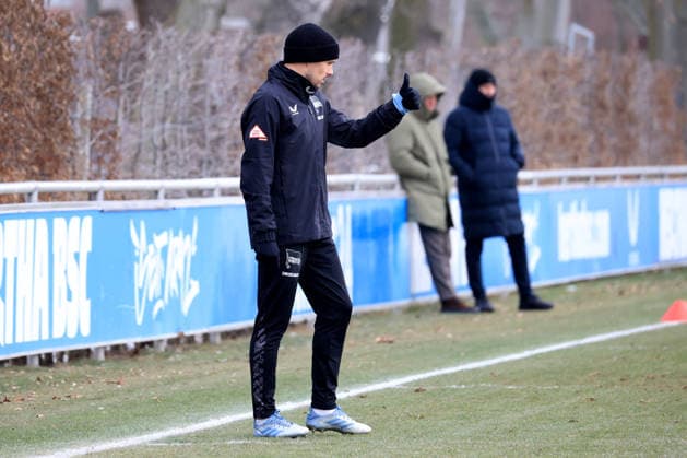 DEU, DFL, 2. FBL Hertha BSC, Training, 03.02.2026, Sportforum, Berlin, DEU, DFL, 2. FBL Hertha BSC, Training, im Bild Josip Brekalo (Hertha BSC Berlin 7), DFL - regulations prohibit any use of Photographs as image sequences and or quasi-video
