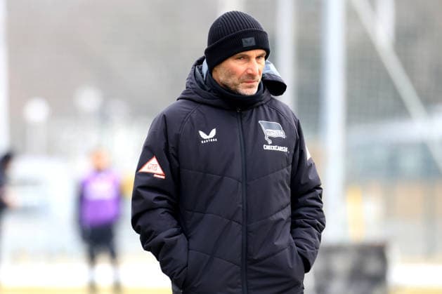 DEU, DFL, 2. FBL Hertha BSC, Training, 03.02.2026, Sportforum, Berlin, DEU, DFL, 2. FBL Hertha BSC, Training, im Bild Cheftrainer Stefan Leitl (Hertha BSC Berlin) DFL - regulations prohibit any use of Photographs as image sequences and or quasi-video
