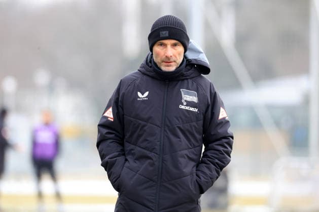 DEU, DFL, 2. FBL Hertha BSC, Training, 03.02.2026, Sportforum, Berlin, DEU, DFL, 2. FBL Hertha BSC, Training, im Bild Cheftrainer Stefan Leitl (Hertha BSC Berlin) DFL - regulations prohibit any use of Photographs as image sequences and or quasi-video