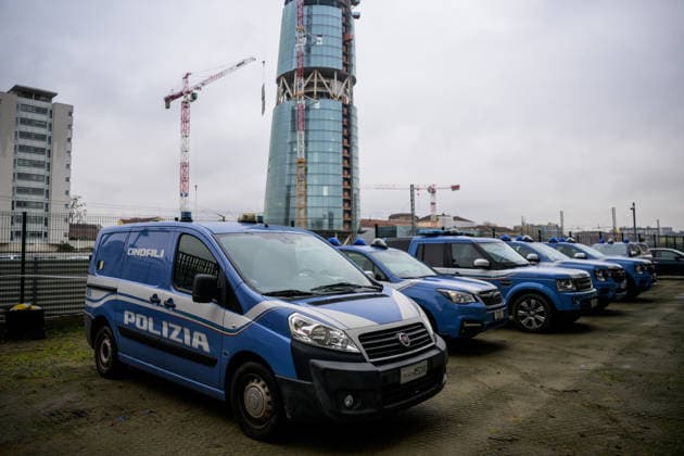 260203 Police cars at the Milan Olympic Village during day -3 of the 2026 Winter Olympics on February 3, 2026 in Milan. Photo: Joel Marklund BILDBYRAN kod JM JM0780 bbeng Olympic Games, Olympische Spiele, Olympia, OS olympics winter olympics os ol olympiska spel vinter-os olympiske leker milano cortina 2026 milan cortina 2026 milano cortina 2026 olympic games milano cortina 2026 winter olympic games milano cortina-os milano cortina-ol vinter-ol os-by polis säkerhet polisbil polizia genre *** 260203 Police cars at the Milan Olympic Village during day 3 of the 2026 Winter Olympics on February 3, 2026 in Milan Photo Joel Marklund BILDBYRAN code JM JM0780 bbeng olympic games olympics winter olympics os ol olympiska spel vinter os olympiske leker milano cortina 2026 milan cortina 2026 milano cortina 2026 olympic games milano cortina 2026 winter olympic games milano cortina os milano cortina ol winter ol os by polis säkerhet polisbil polizia genre  Copyright: JOELxMARKLUND BB260203JM064