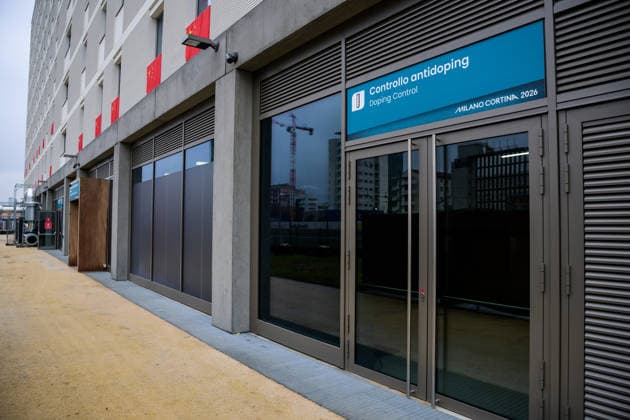 260203 Entrance to a doping control room at the Milan Olympic Village during day -3 of the 2026 Winter Olympics on February 3, 2026 in Milan. Photo: Joel Marklund BILDBYRAN kod JM JM0780 bbeng Olympic Games, Olympische Spiele, Olympia, OS olympics winter olympics os ol olympiska spel vinter-os olympiske leker milano cortina 2026 milan cortina 2026 milano cortina 2026 olympic games milano cortina 2026 winter olympic games milano cortina-os milano cortina-ol vinter-ol os-by doping antidoping anti doping dopingkontroll genre *** 260203 Entrance to a doping control room at the Milan Olympic Village during day 3 of the 2026 Winter Olympics on February 3, 2026 in Milan Photo Joel Marklund BILDBYRAN kod JM JM0780 bbeng olympic games olympics winter olympics os ol olympiska spel vinter os olympiske leker milano cortina 2026 milan cortina 2026 milano cortina 2026 olympic games milano cortina 2026 winter olympic games milano cortina os milano cortina ol winter ol os by doping antidoping anti doping dopingcontrol genre  Copyright: JOELxMARKLUND BB260203JM066