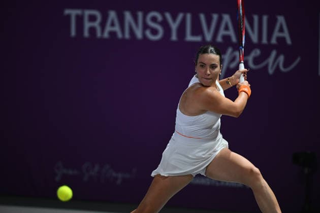 Transylvania Open 2026 - WTA, Tennis Damen 250 Tournament - Day 4 - Gabriela Ruse v Rebeka Masarova Gabriela Ruse of Romania competes in the first round of the Transylvania Open 2026, a WTA250 Tournament, against Rebeka Masarova of Switzerland, at BT Arena in Cluj-Napoca, Romania, on February 03, 2026. Alex Nicodim Imago Images Copyright: xAlexxNicodimx