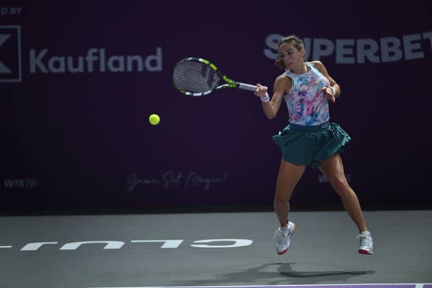 Transylvania Open 2026 - WTA, Tennis Damen 250 Tournament - Day 4 - Lucia Bronzetti v Anastasia Potapova Lucia Bronzetti of Italy competes in the first round of the Transylvania Open 2026, a WTA250 Tournament, against Anastasia Potapova of Austria, at BT Arena in Cluj-Napoca, Romania, on February 23, 2026. Cluj Napoca Romania  Copyright: xAlexxNicodimx originalFilename:nicodim-transylv260203_npcSi.jpg