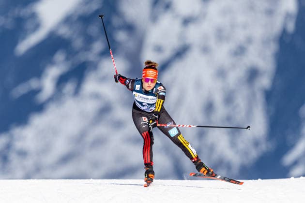 Nathalie ARMBRUSTER (SV-SZ Kniebis). Nordische Kombination, Langlauf der Frauen. Seefeltd Triple und Weltcup der Nordischen Kombination, Individual Gundersen Normal Hill, Saison 2025-2026, am 1.02.2026 in Seefeld, Oesterreich. Quelle Copyright Credit : Oryk HAIST *** Nathalie ARMBRUSTER SV SZ Kniebis Nordic combined, womens cross-country skiing Seefeltd Triple and Nordic Combined World Cup, Individual Gundersen Normal Hill, 2025 2026 season, on 1 02 2026 in Seefeld, Austria Source Copyright Credit Oryk HAIST xNOK-SEEFELDx