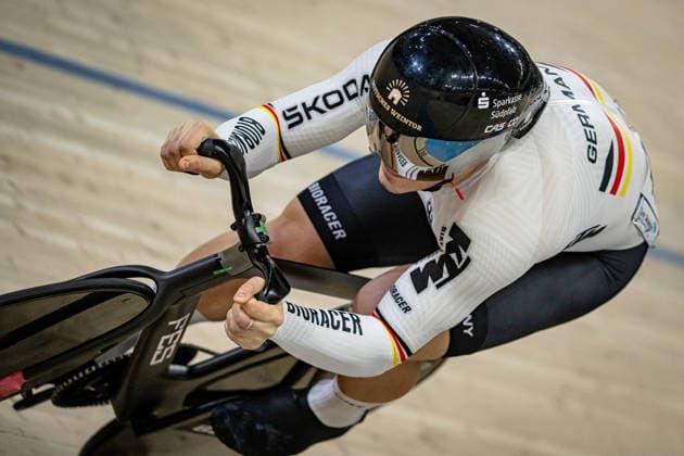 SPIEGEL Luca: UEC Track cycling, Rad, Radsport, Bahnrad, Bahn European Championships Konya 2026 SPIEGEL Luca ( GBR ) Germany Querformat - quer - horizontal - Landscape - Event Veranstaltung: UEC Track Cycling European Championships 2026 - Category Kategorie: Cycling - Track Cycling European Championships - Location Ort: Asia - Türkiye - Konya - Discipline: Sprint - Category: Elite Men - Distance: 200 m - Date Datum: 03.02.2026 Tuesday Day 3 -