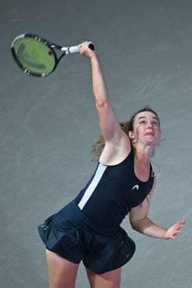 Transylvania Open 2026 - WTA, Tennis Damen 250 Tournament - Day 4 - Daria Snigur v Tiantsoa Sarah Rakotomanga Rajaonah Daria Snigur of Ukraine competes in the first round of the Transylvania Open 2026, a WTA250 Tournament, against Tiantsoa Sarah Rakotomanga Rajaonah of France, at BT Arena in Cluj-Napoca, Romania, on February 03, 2026. Alex Nicodim Imago Images Copyright: xAlexxNicodimx