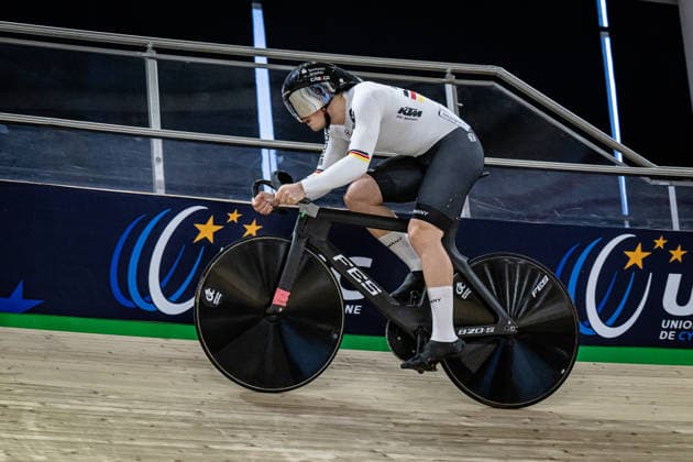 SPIEGEL Luca: UEC Track cycling, Rad, Radsport, Bahnrad, Bahn European Championships Konya 2026 SPIEGEL Luca ( GBR ) Germany Querformat - quer - horizontal - Landscape - Event Veranstaltung: UEC Track Cycling European Championships 2026 - Category Kategorie: Cycling - Track Cycling European Championships - Location Ort: Asia - Türkiye - Konya - Discipline: Sprint - Category: Elite Men - Distance: 200 m - Date Datum: 03.02.2026 Tuesday Day 3 -