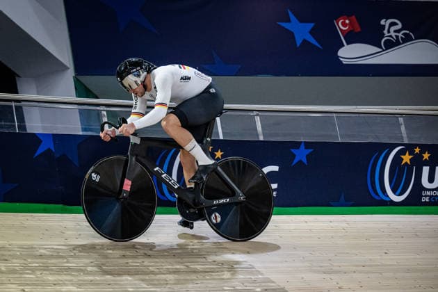DÖRNBACH Maximilian: UEC Track cycling, Rad, Radsport, Bahnrad, Bahn European Championships Konya 2026 DÖRNBACH Maximilian ( GBR ) Germany Querformat - quer - horizontal - Landscape - Event Veranstaltung: UEC Track Cycling European Championships 2026 - Category Kategorie: Cycling - Track Cycling European Championships - Location Ort: Asia - Türkiye - Konya - Discipline: Sprint - Category: Elite Men - Distance: 200 m - Date Datum: 03.02.2026 Tuesday Day 3 -