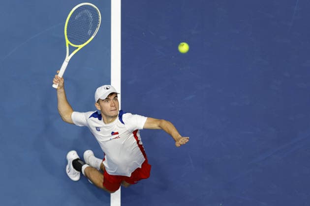 Dalibor Svrcina during the preparation for the Davis Cup match Czech Republic - Sweden, in Jihlava, Czech Republic, on January 6, 2026. (CTKxPhoto PavelxLebeda) CTKPhotoF202602030024001  CTKPhotoF202602030024001