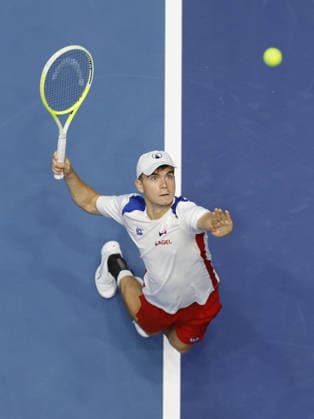 Dalibor Svrcina during the preparation for the Davis Cup match Czech Republic - Sweden, in Jihlava, Czech Republic, on January 6, 2026. (CTKxPhoto PavelxLebeda) CTKPhotoF202602030024101  CTKPhotoF202602030024101