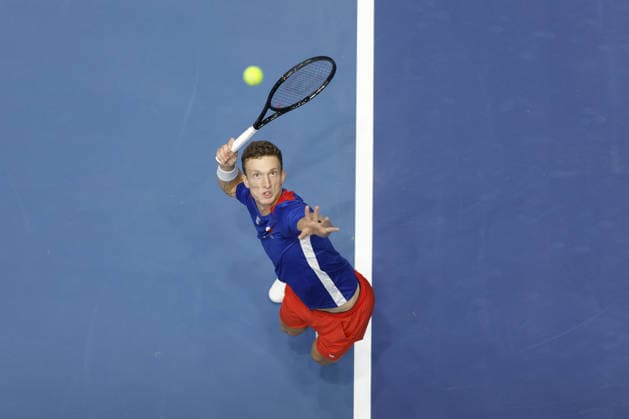 Jiri Lehecka during the preparation for the Davis Cup match Czech Republic - Sweden, in Jihlava, Czech Republic, on January 6, 2026. (CTKxPhoto PavelxLebeda) CTKPhotoF202602030024201  CTKPhotoF202602030024201