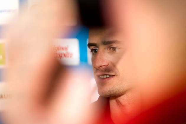 OLYMPICS - Winter Olympic Games, Olympische Spiele, Olympia, OS Milano Cortina 2026 VAL DI FIEMME,ITALY,03.FEB.26 - OLYMPICS - Winter Olympic Games Milano Cortina 2026, preview. Image shows Benjamin Moser (AUT) during an interview with the OEOC.  GEPAxpictures xMatthiasxTrinkl