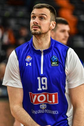 BKT Euro Cup; Ratiopharm Ulm gegen Buducnost VOLI Podgorica, Ratiopharm Arena Ulm 03.02.2026 Zoran Nikolic (Buducnost VOLI Podgorica, 19). Ulm 03.02.2026 - 17. Spieltag BKT EuroCup, Ratiopharm Ulm gegen Buducnost VOLI Podgorica, Ratiopharm Arena Ulm Copyright: xBEAUTIFULxSPORTS Märklx