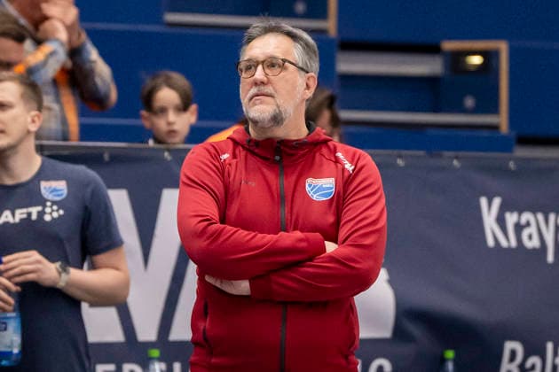 European North Basketball League, ENBL, -2025 2026 - Syntainics MBC vs.Hefte Helfen Bulls Kapfenberg Weissenfels, Deutschland 03.Februar 2026: Im Bild:Interims Trainer Silvano Poropat (Weissenfels) Weissenfels Stadthalle Weissenfels Sachsen-Anhalt Deutschland