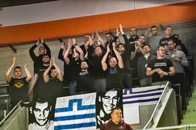 BKT Euro Cup; Ratiopharm Ulm gegen Buducnost VOLI Podgorica, Ratiopharm Arena Ulm 03.02.2026 Fans aus Podgorica. Ulm 03.02.2026 - 17. Spieltag BKT EuroCup, Ratiopharm Ulm gegen Buducnost VOLI Podgorica, Ratiopharm Arena Ulm Copyright: xBEAUTIFULxSPORTS Märklx