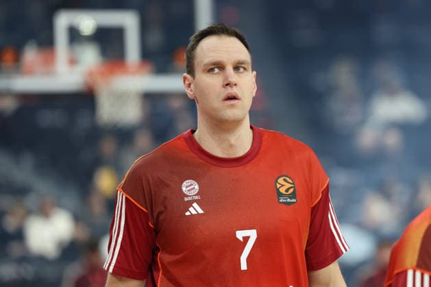 Johannes Voigtmann (FC Bayern Basketball, 07) beim Aufwaermen vor dem Spiel, GER, FC Bayern Basketball vs. Paris Basketball, Basketball, Euroleague, 26. Spieltag, Saison 2025 2026, 03.02.2026, GER, FC Bayern Basketball vs. Paris Basketball, Basketball, Euroleague, 26. Spieltag, Saison 2025 2026, 03.02.2026 Muenchen Copyright: xEibner-Pressefoto JennixMaulx EP_JML