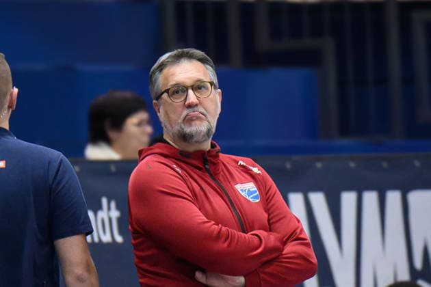 Silvano Poropat (MBC, Head-Coach, interim), Syntainics MBC vs. Hefte Helfen Bulls Kapfenberg, European North Basketball League 2025 26, Germany, Austria, 03.02.2026. Foto: Schulz Weissenfels Stadthalle Sachsen-Anhalt Deutschland