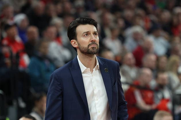 Francesco Tabellini (Paris Basketball, Chef-Trainer), GER, FC Bayern Basketball vs. Paris Basketball, Basketball, Euroleague, 26. Spieltag, Saison 2025 2026, 03.02.2026, GER, FC Bayern Basketball vs. Paris Basketball, Basketball, Euroleague, 26. Spieltag, Saison 2025 2026, 03.02.2026 Muenchen Copyright: xEibner-Pressefoto JennixMaulx EP_JML