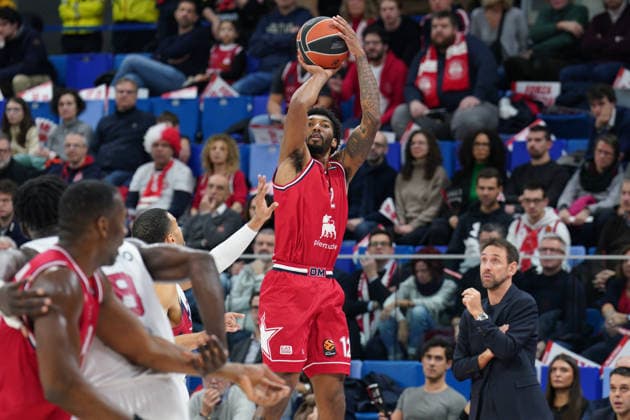 EA7 Emporio Armani Milano vs. Kosner Baskonia Vitoria-Gasteiz, pictured is Armoni Brooks (EA7 Emporio Armani Milano)  Copyright: xSimonexLucarellix xipa-agency.netx xSimonexLucarellix IPA_Agency_IPA70929596