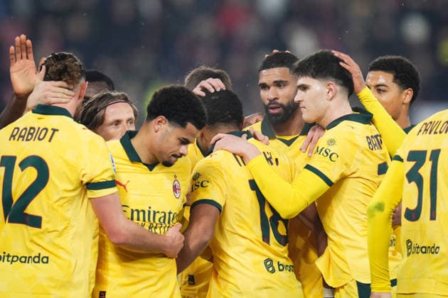 AC Milan™s Ruben Loftus-Cheek celebrates after scoring the 0-1 goal for his team during the Serie A soccer match between Bologna and Milan at the Renato Dall™Ara Stadium in Bologna, north Italy - Tuesday, February 3, 2026 -  Copyright: xMassimoxPaolone LaPressex