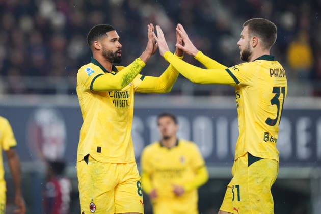AC Milan™s Ruben Loftus-Cheek celebrates after scoring the 0-1 goal for his team during the Serie A soccer match between Bologna and Milan at the Renato Dall™Ara Stadium in Bologna, north Italy - Tuesday, February 3, 2026 -  Copyright: xMassimoxPaolone LaPressex