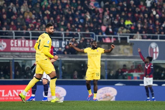 AC MilanÕs Ruben Loftus-Cheek celebrates after scoring the 0-1 goal for his team during the Serie A soccer match between Bologna and Milan at the Renato DallÕAra Stadium in Bologna, north Italy - Tuesday, February 3, 2026 -  Copyright: xMassimoxPaolone LaPressex