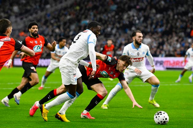 FOOTBALL : Olympique de Marseille VS Stade Rennais FC - Coupe de France - 03 02 2026 Timothy Weah (OM) - Coupe de France match between Olympique de Marseille and Stade Rennais FC on February 3, 2026 at the Orange Velodrome Stadium in Marseille. MarseilleFrance  Copyright: xWilliamxCannarellax