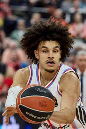 Turkish Airlines EuroLeague Basketball, FC Bayern Munich Basketball vs Paris Basketball, München FC Bayern Basketball, Munich FC Bayern Basketball, Paris Basketball, 2026-02-03 in München (SAP Garden) HIFI Nadir (Paris Basketball Guard Nr2-PBB2) sportworld München SAP Garden Bayern Deutschland