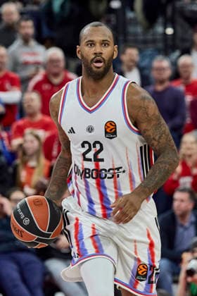 Turkish Airlines EuroLeague Basketball, FC Bayern Munich Basketball vs Paris Basketball, München FC Bayern Basketball, Munich FC Bayern Basketball, Paris Basketball, 2026-02-03 in München (SAP Garden) M BAYE Amath (Paris Basketball Forward Nr22-PBB22) sportworld München SAP Garden Bayern Deutschland