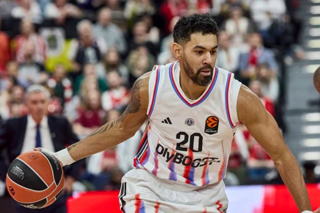 Turkish Airlines EuroLeague Basketball, FC Bayern Munich Basketball vs Paris Basketball, München FC Bayern Basketball, Munich FC Bayern Basketball, Paris Basketball, 2026-02-03 in München (SAP Garden) MORGAN Jeremy (Paris Basketball Forward Nr20-PBB20) sportworld München SAP Garden Bayern Deutschland