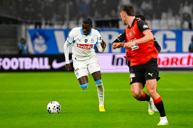FOOTBALL : Olympique de Marseille VS Stade Rennais FC - Coupe de France - 03 02 2026 Timothy Weah (OM) - Coupe de France match between Olympique de Marseille and Stade Rennais FC on February 3, 2026 at the Orange Velodrome Stadium in Marseille. MarseilleFrance  Copyright: xWilliamxCannarellax