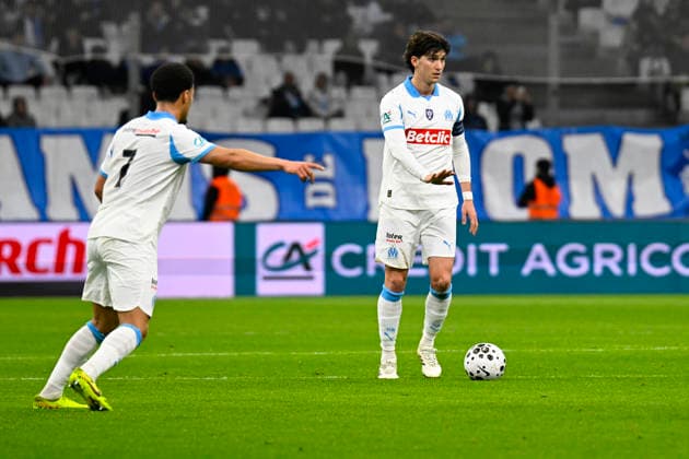 FOOTBALL : Olympique de Marseille VS Stade Rennais FC - Coupe de France - 03 02 2026 Leonardo Balerdi (OM) - Coupe de France match between Olympique de Marseille and Stade Rennais FC on February 3, 2026 at the Orange Velodrome Stadium in Marseille. MarseilleFrance  Copyright: xWilliamxCannarellax