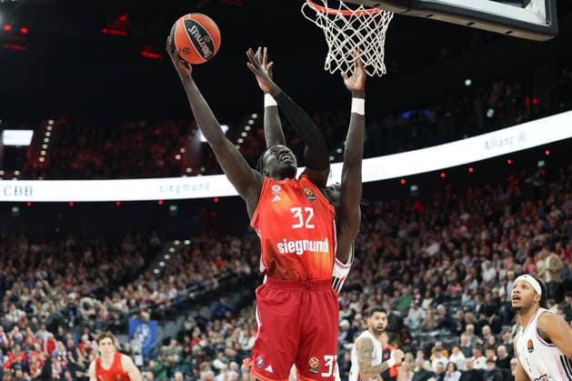 Wenyen Gabriel (FC Bayern Basketball, 32), GER, FC Bayern Basketball vs. Paris Basketball, Basketball, Euroleague, 26. Spieltag, Saison 2025 2026, 03.02.2026, GER, FC Bayern Basketball vs. Paris Basketball, Basketball, Euroleague, 26. Spieltag, Saison 2025 2026, 03.02.2026 Muenchen Copyright: xEibner-Pressefoto JennixMaulx EP_JML