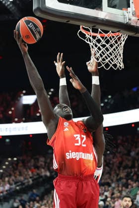 Wenyen Gabriel (FC Bayern Basketball, 32), GER, FC Bayern Basketball vs. Paris Basketball, Basketball, Euroleague, 26. Spieltag, Saison 2025 2026, 03.02.2026, GER, FC Bayern Basketball vs. Paris Basketball, Basketball, Euroleague, 26. Spieltag, Saison 2025 2026, 03.02.2026 Muenchen Copyright: xEibner-Pressefoto JennixMaulx EP_JML