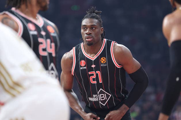 CRVENA ZVEZDA vs HAPOEL TEL AVIV TAI ODIASE, basketball player of Hapoel, during the Euroleague match against Crvena zvezda, at Belgrade Arena. Belgrade, 03.02.2026. photo: Ivica Veselinov MN PRESS BASKETBALL, EUROLEAGUE, CRVENA ZVEZDA, HAPOEL TEL AVIV Belgrade Belgrade Arena Serbia Copyright: xIvicaxVeselinovx xMNxPressx