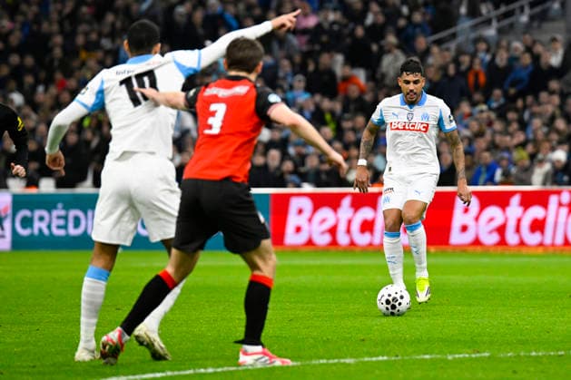 FOOTBALL : Olympique de Marseille VS Stade Rennais FC - Coupe de France - 03 02 2026 Emerson (OM) - Coupe de France match between Olympique de Marseille and Stade Rennais FC on February 3, 2026 at the Orange Velodrome Stadium in Marseille. MarseilleFrance  Copyright: xWilliamxCannarellax